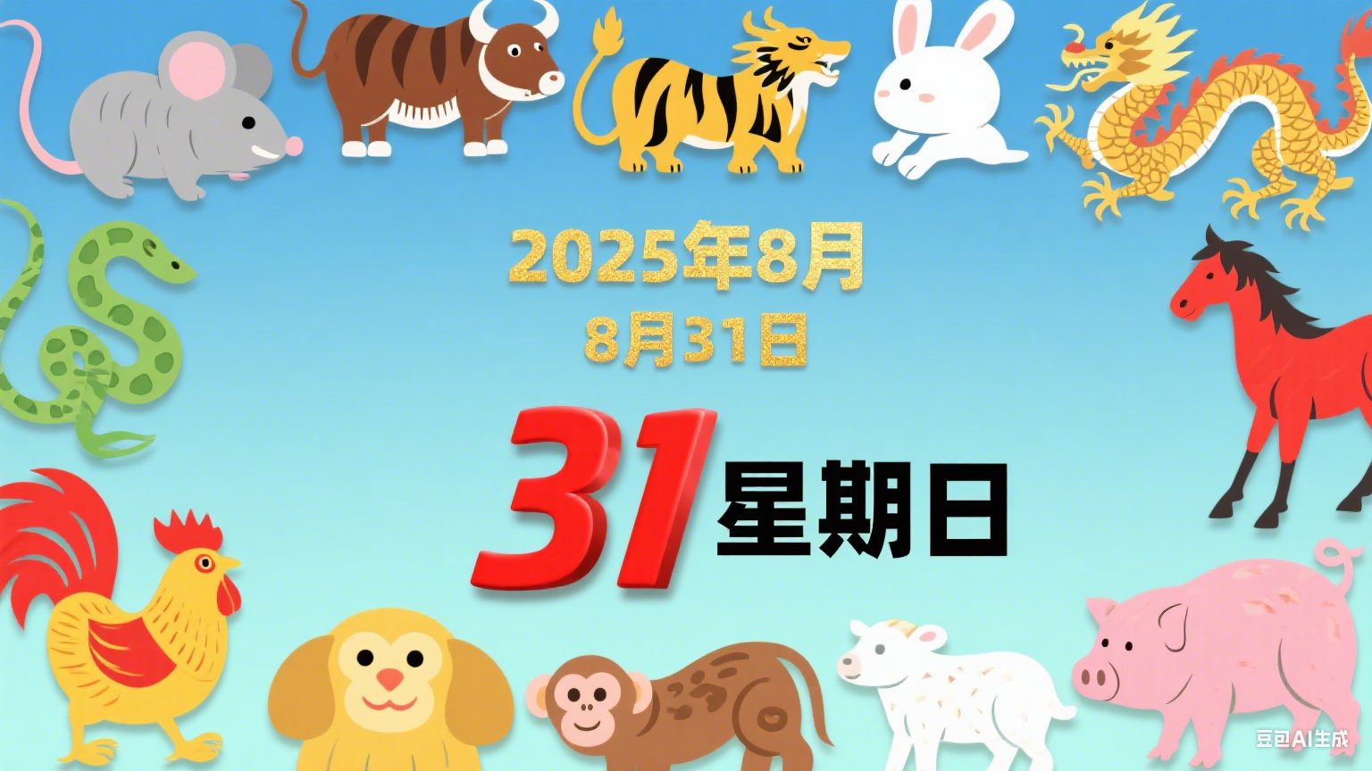 2025年8月31日 (星期日)黄历