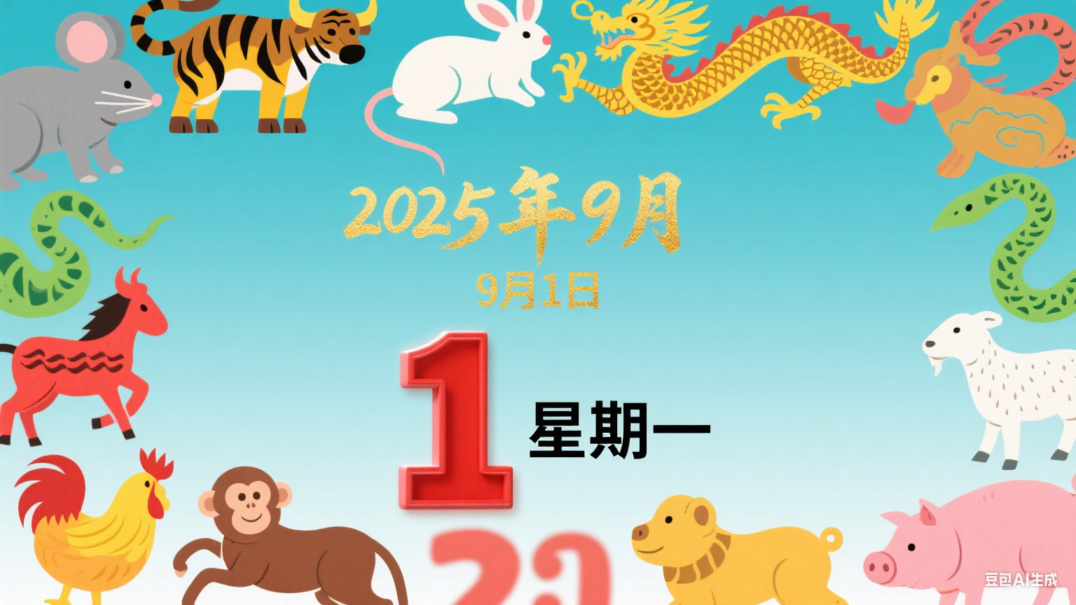 2025年9月1日 (星期一)黄历