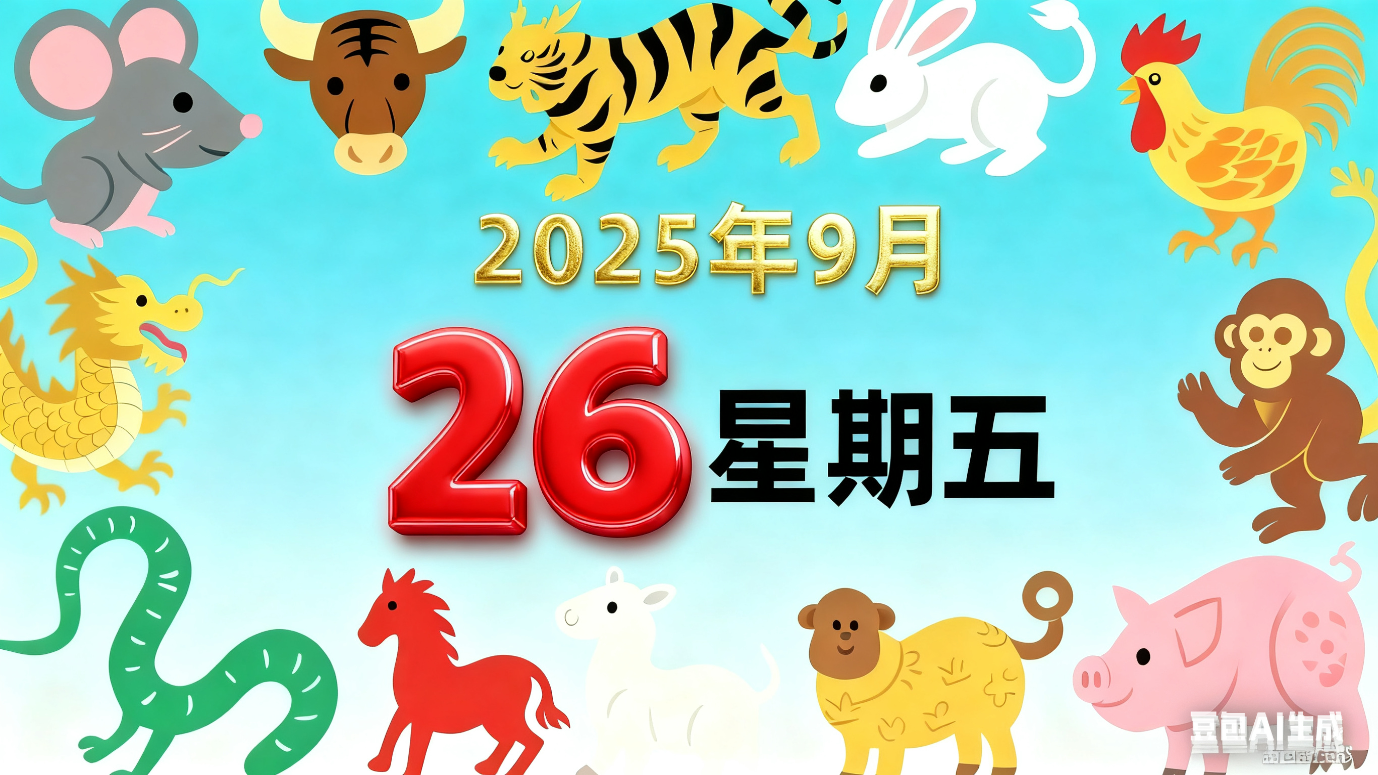 2025年9月26日（星期五）黄历