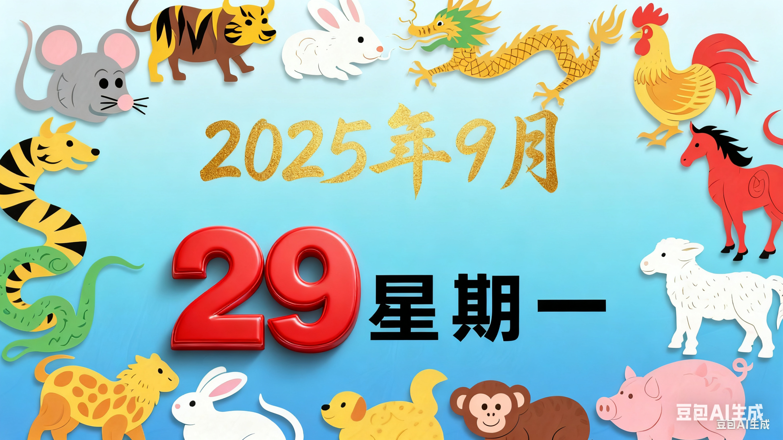 2029年9月29日（星期一）黄历